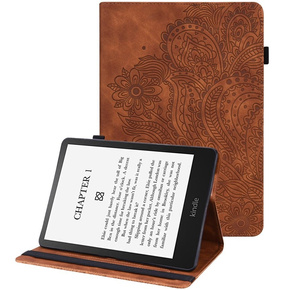 Etui do Amazon Kindle Paperwhite 5 (2021), Imprinted Flower, Brown