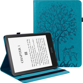 Etui do Amazon Kindle Paperwhite 5 (2021), Imprinted Tree, Blue