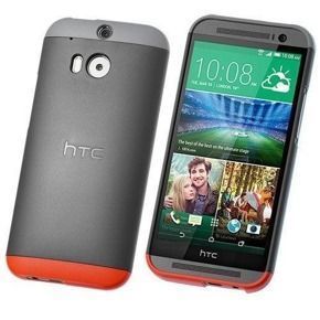 Oryginalne Etui Double Dip Hard Shell HTC HC C940 do ONE M8 - Szare