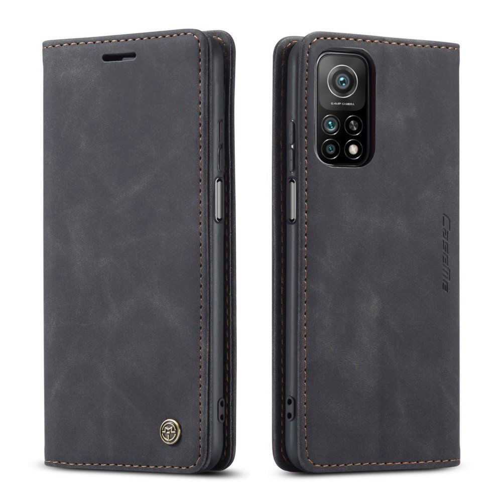 Etui CASEME Do Xiaomi Mi 10T 5G Mi 10T Pro 5G Leather Wallet Black