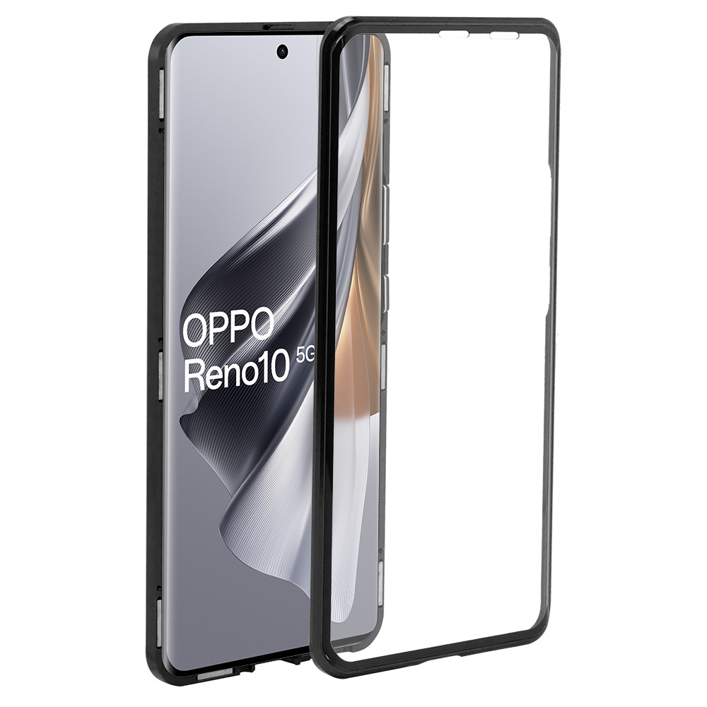 Etui Do Oppo Reno 10 ERBORD Glass Armor Leather Czarne Sklep XGSM Pl