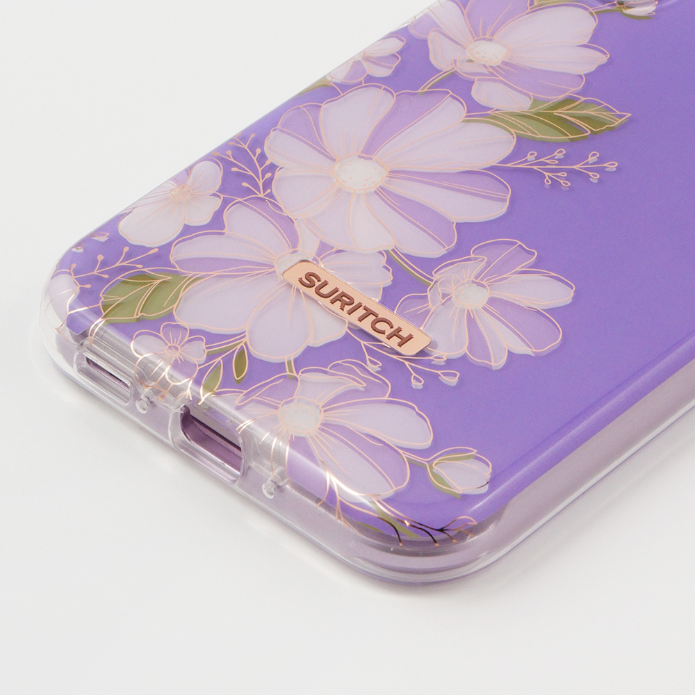 Etui Do Samsung Galaxy A G Suritch Full Body Flowers Fioletowe