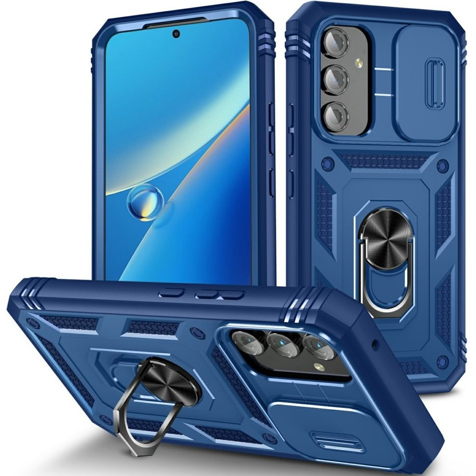 Etui Pancerne Do Samsung Galaxy A G Camshield Slide Niebieskie