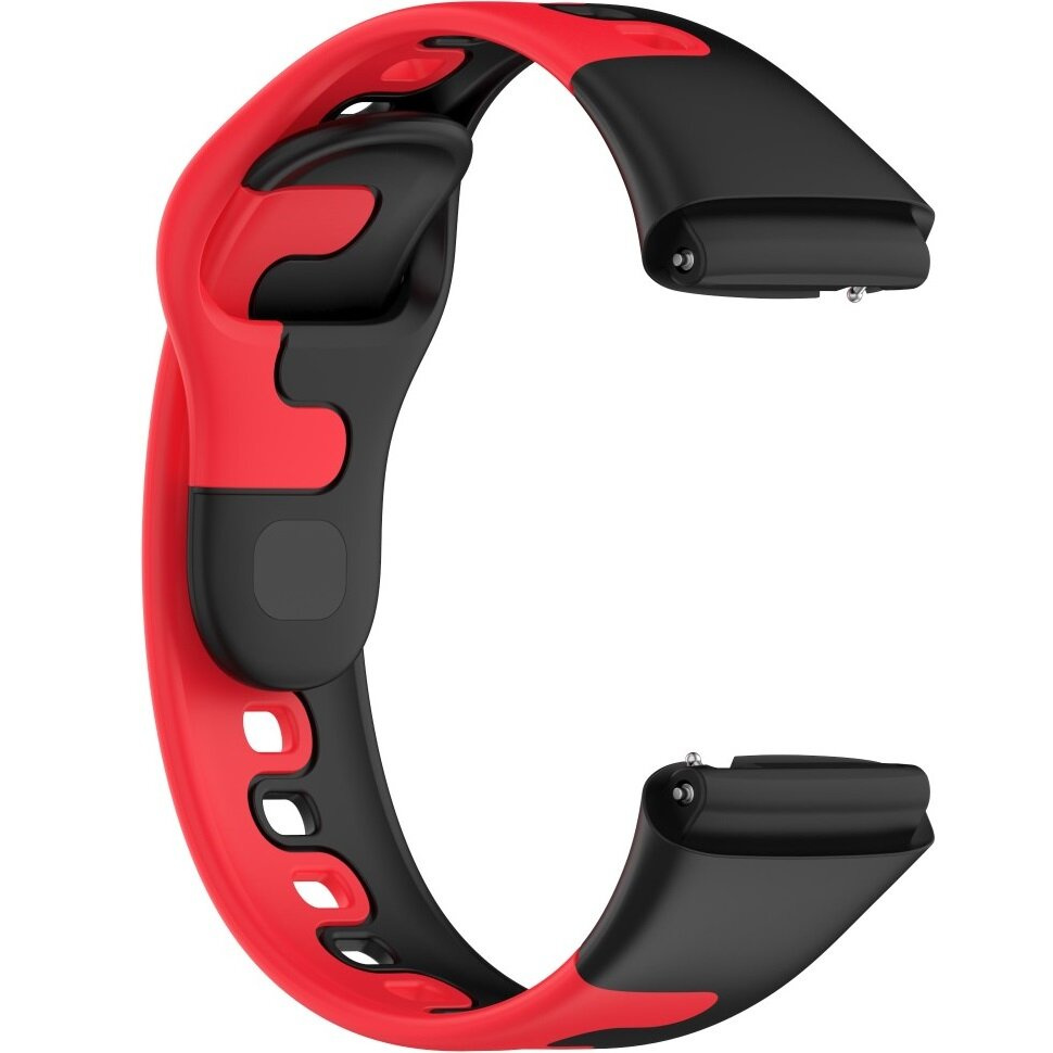 Pasek Silikonowy Do Xiaomi Redmi Watch Active Czarny Czerwony