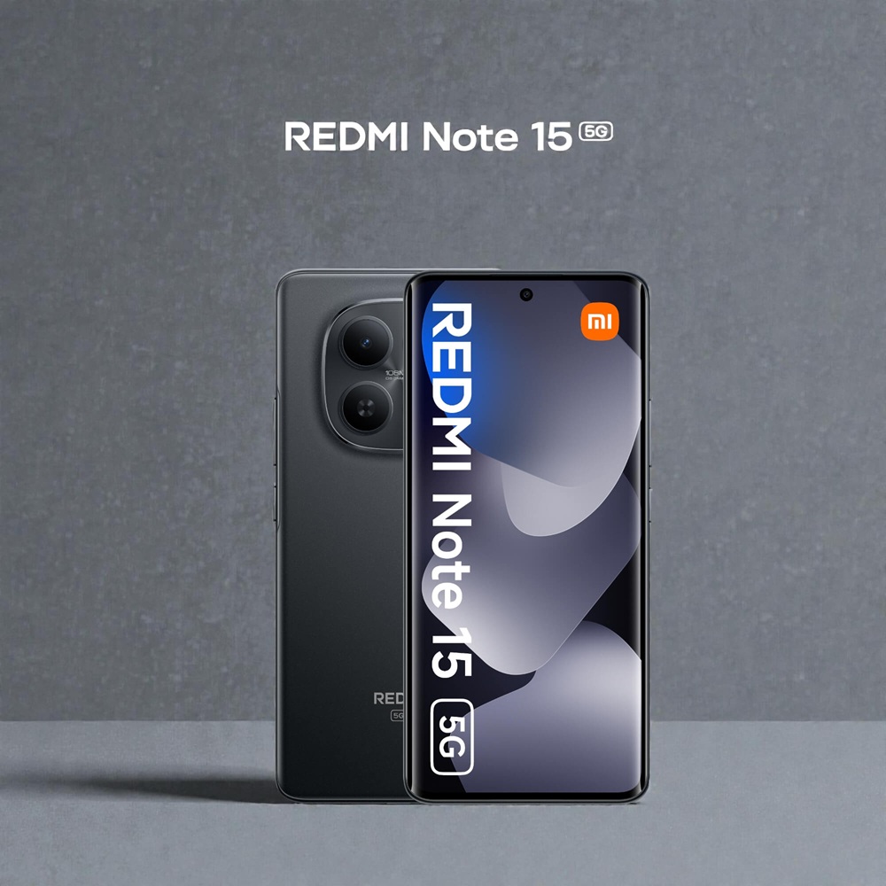 Xiaomi Redmi Note 15 5G w kolorze czarnym