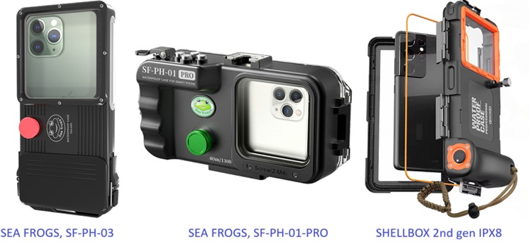 Wodoszczelne etui na telefon do nurkowania