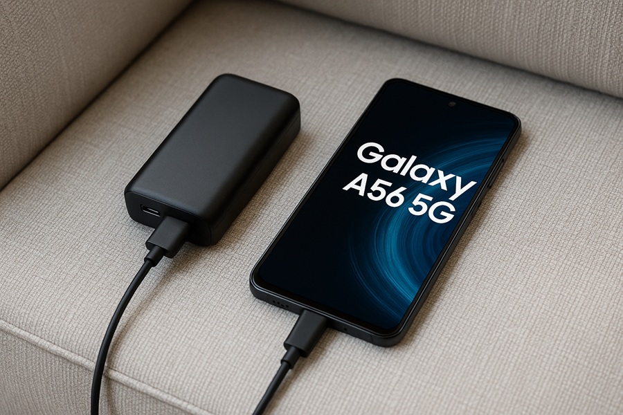 Jak ładować Galaxy A56 powerbankiem?