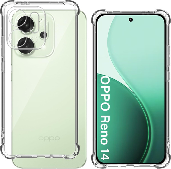 Etui do Oppo Reno 14, Dropproof, przezroczyste