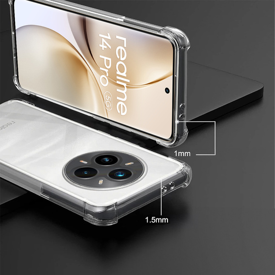 Etui do Realme 14 Pro 5G, Dropproof, przezroczyste