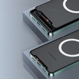 Etui z ochroną aparatu do Samsung Galaxy S24+ Plus, CamShield MagSafe, przezroczyste / zielone