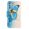 Etui z klapką do Samsung Galaxy M15 5G, Wallet, Butterfly