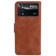 Etui Wallet do Xiaomi Poco X4 Pro 5G, Brown