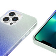 Etui Glitter Case do iPhone 13 Pro Max, Silver/Blue
