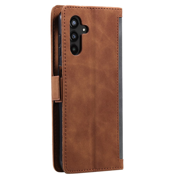 Etui do Samsung Galaxy A25 5G, Retro Wallet, brązowe / szare