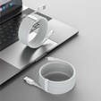 Baseus Simple Wisdom – zestaw 2 kabli USB-A do USB-C 1,5 m 5A - biały