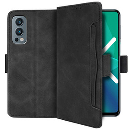 Etui z klapką do OnePlus Nord 2 5G, Card Slot, czarne
