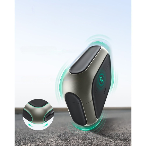 ESR Etui na słuchawki Airpods Pro 3, Orbit Halolock MagSafe, titanium
