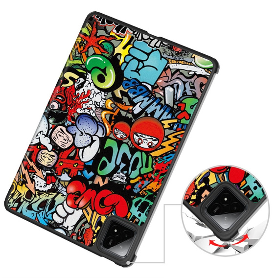 Etui do Xiaomi Pad 7 / 7 Pro, Smartcase, graffiti