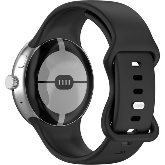 Pasek Silikonowy do Google Pixel Watch 1 / 2 / 3 41mm, Czarny