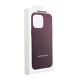 Etui Leather Mag Cover do iPhone 15, fioletowe