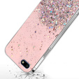 Etui do Huawei Y5 2018, Glittery, różowe