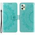 Etui z klapką do Realme C35, Mandala, zielone