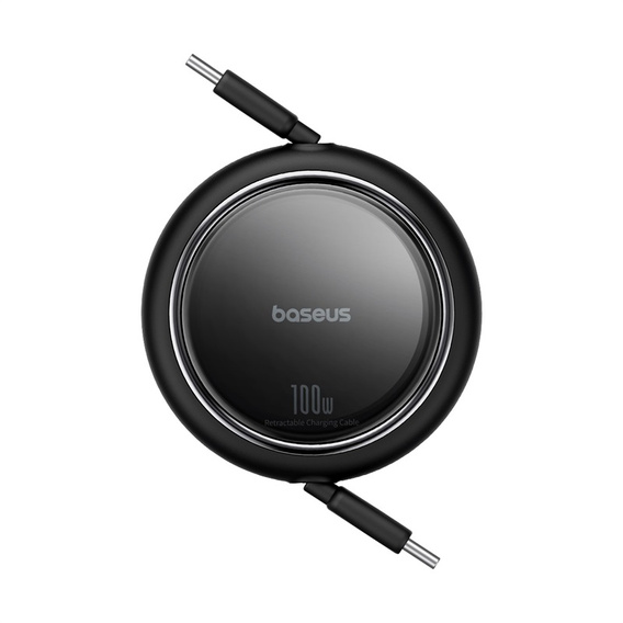 Baseus Free2Draw Mini – zwijany kabel USB‑C 100 W, 1m - czarny
