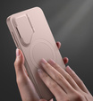 Etui do Samsung Galaxy S25, Suritch Shockproof, do MagSafe, różowe