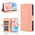Etui z klapką do Honor 400 5G, Card Slot, różowe