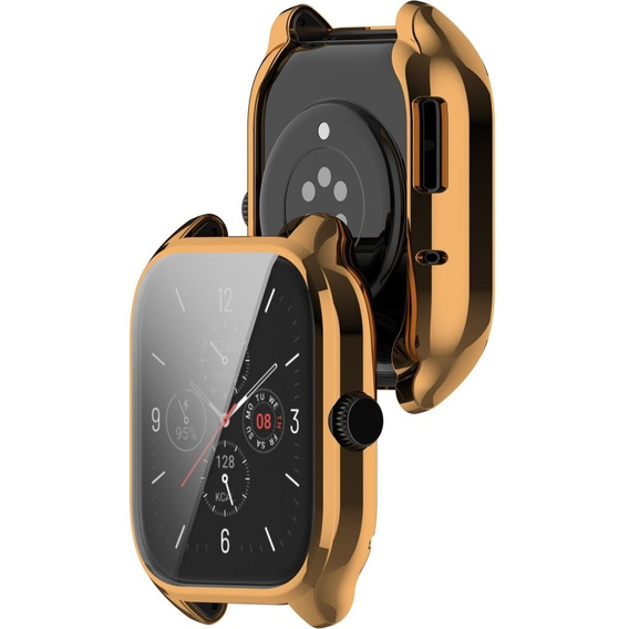 2w1 Etui z osłoną na ekran do Amazfit GTS 4, Złote