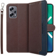 Etui Wallet do Xiaomi Poco X4 GT 5G, KHAZNEH RFID, Dual Color, Brown