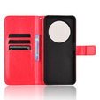 Etui z klapką do Xiaomi Redmi 14C / Xiaomi Poco C75, Crazy Horse Wallet, czerwone