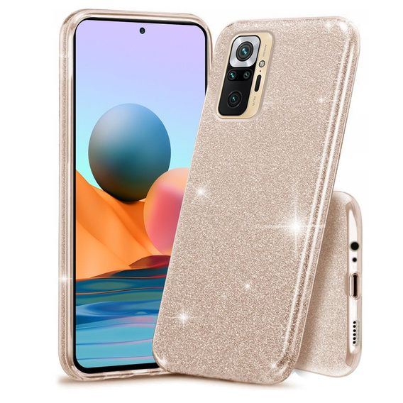 Etui Glitter Case do Xiaomi Redmi Note 10 Pro / Pro Max, Gold