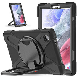 Etui dla dzieci do Samsung Galaxy Tab A7 Lite, pancerne z paskiem, Czarne