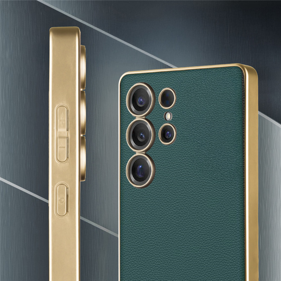 Etui do Samsung Galaxy S25 Ultra, GKK Leather, zielone