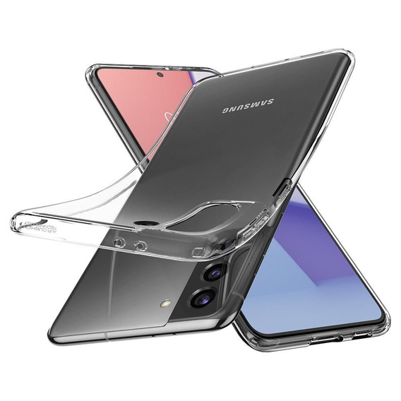 Etui Spigen do Samsung Galaxy S21, Liquid Crystal, przezroczyste 