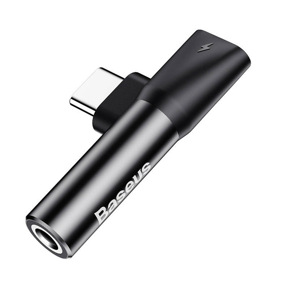 Adapter Audio Baseus USB‑C do Mini‑Jack 3,5 mm – czarny