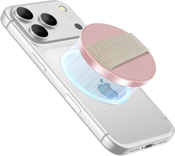 SURITCH MagSafe Magnetyczny uchwyt na palec, różowy