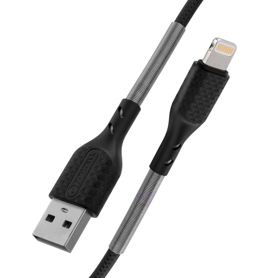 Karbonowy Kabel USB Lightning 12W do Apple CarPlay, 100cm