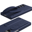 Etui z rączką i podstawką do Samsung Galaxy Z Fold7 – granatowe