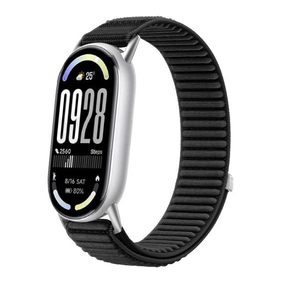 Pasek Nylonowy do Xiaomi Smart Band 10 / 9 / 8, Czarny