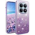 Etui do Xiaomi Redmi Note 15 5G / Poco M8 5G, Glitter Flower, fioletowe
