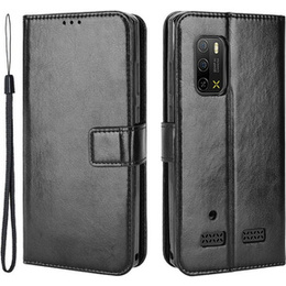 Etui z klapką do Ulefone Armor X10 / X10 Pro, Crazy Horse Wallet, czarne