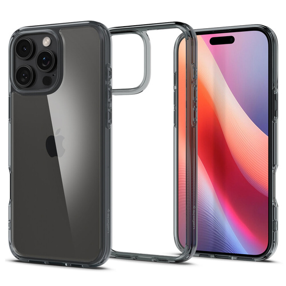 Etui Spigen do iPhone 16 Pro Max, Ultra Hybrid, przezroczyste / szare