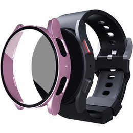 2w1 Etui + Szkło Hartowane do Samsung Galaxy Watch 5 44mm, Różowe złoto