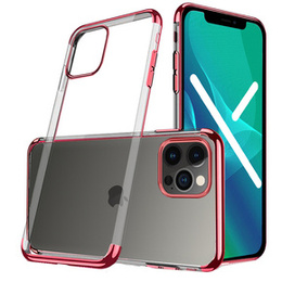 Etui Electroplated Frame do iPhone 13 Pro Max - Red