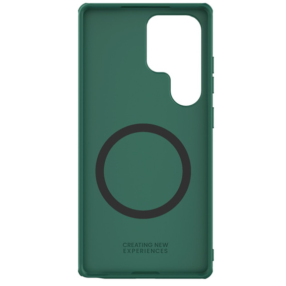 Etui NILLKIN do Samsung Galaxy S25 Ultra, Frosted Shield, do MagSafe, zielone