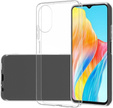 Etui cienkie do Oppo A18 4G / A38 4G, przezroczyste + Szkło 9H