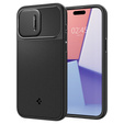 Etui SPIGEN do iPhone 15 Pro Max, Optik Armor MagSafe, Czarne