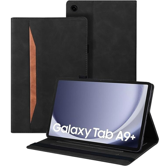 Etui do Samsung Galaxy Tab A9+, Classic, z miejscem na rysik, czarne